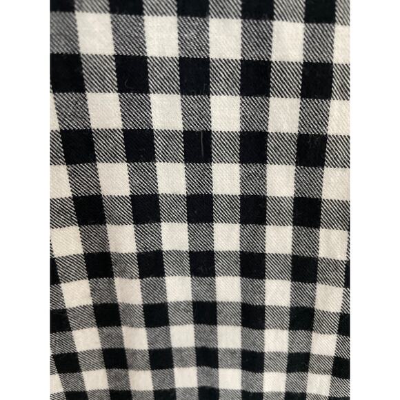 Maison Scotch Black & White Gingham Plaid Button Front Dress - Picture 7 of 12